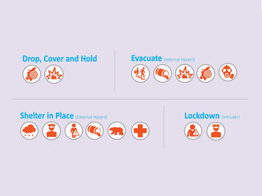 Emergency measures icons